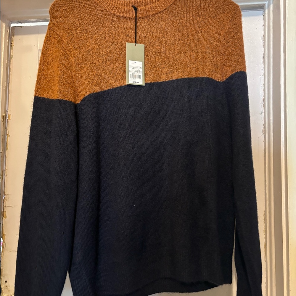 Goodfellow & Co Men's Crewneck Sweater - Brown and Black